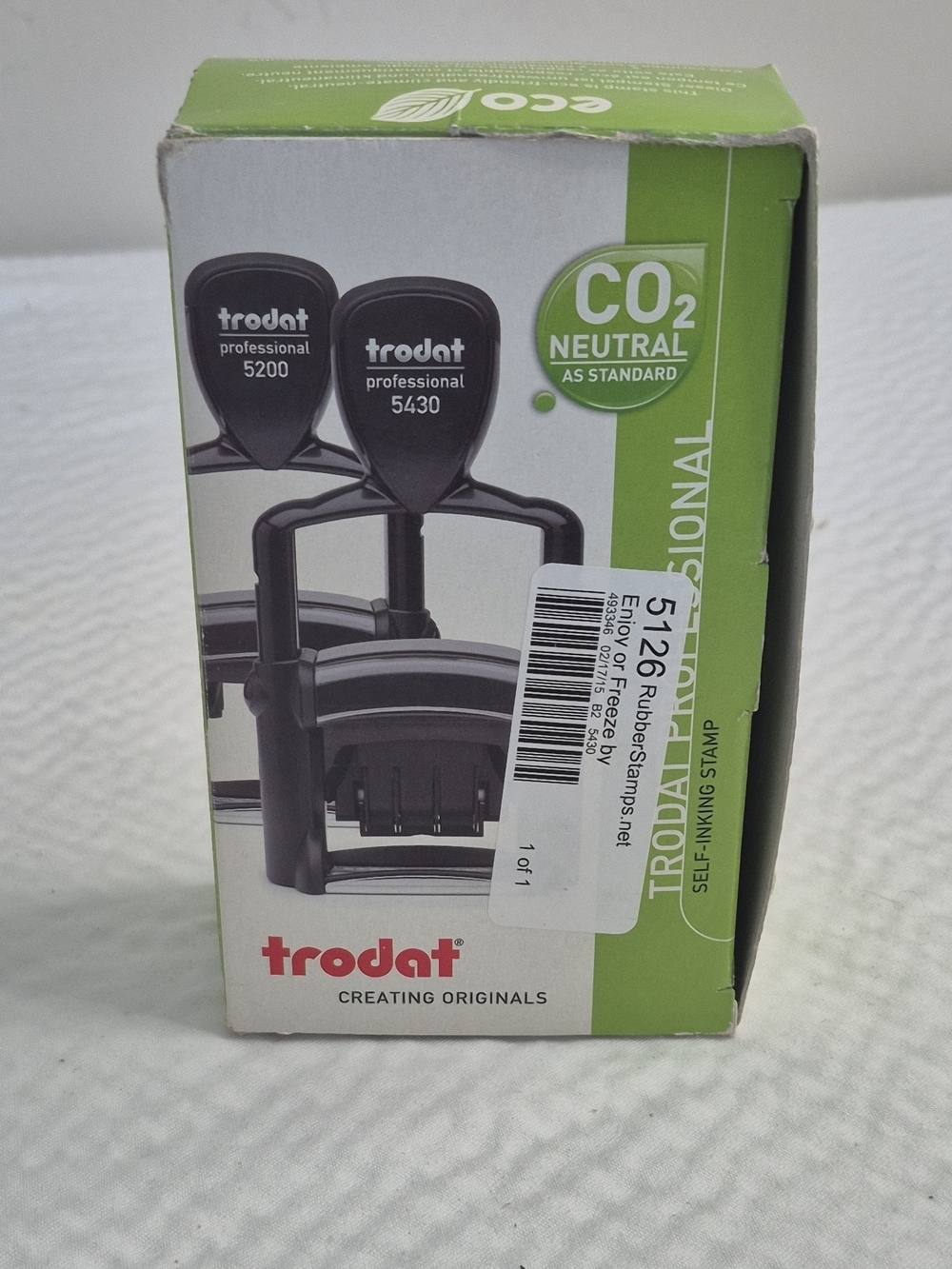 Trodat Professional 5430 ECO Self-Inking Multi Color Date Stamp Dater